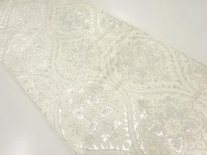 アンティーク　立涌に華文模様織出し袋帯（材料）